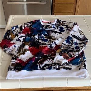 Japanese style flower sweater